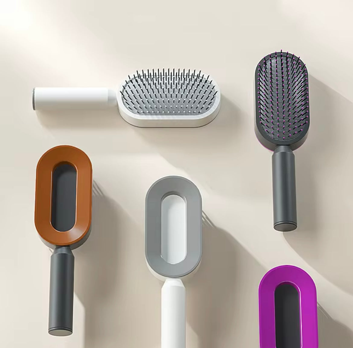 Automatic Self-Cleaning Women Hairbrush