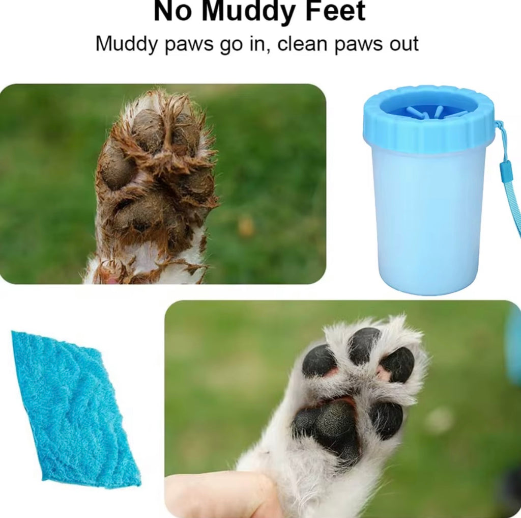 2-in-1 Portable Paws  Cleaning Brush