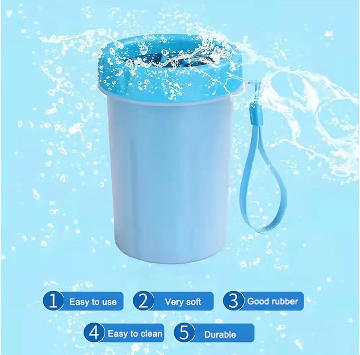 2-in-1 Portable Paws  Cleaning Brush