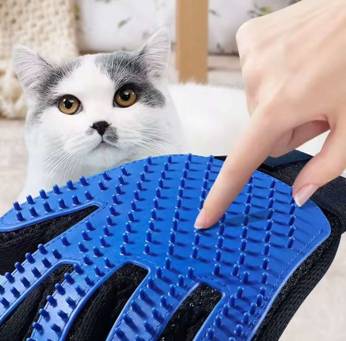 Pet Grooming Gloves - 2 Pieces