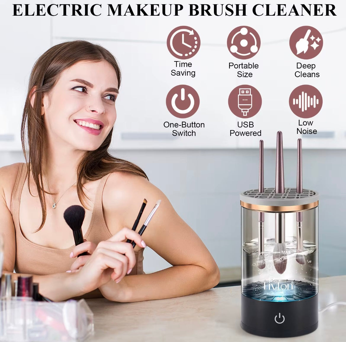 Electric Makeup Brush Cleaner